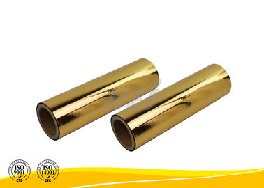 Gold Thermal Metallic Polyester Film , Reflective Mylar Film 3000Mm Length