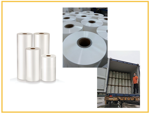 Transparent BOPP Thermal Film 20mic 200mm Width 1 Inch Paper Core