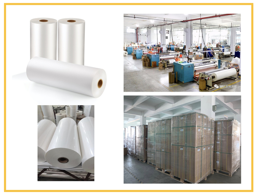 Customize Size Gloss Lamination Film 42 Micron Easy Handling For Wet Dry Laminator