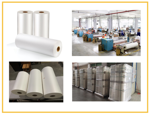 Offset Printing BOPP Matte Lamination Film Transparent Extruded Coating Surface