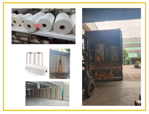 Transparent 25mic Matte Lamination Film Rolls Heat Laminating Film For Mobile Box