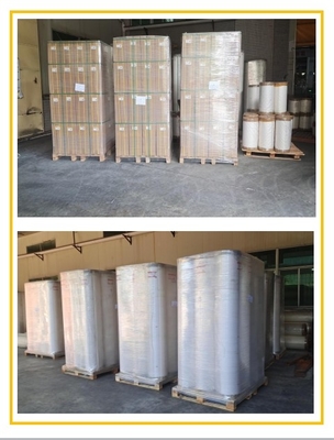 Glossy Soft PET Thermal Lamination Film For Wine Boxes Trade Displays Photos PVC Materials