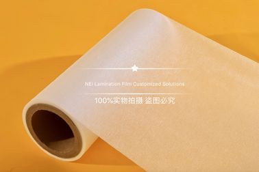 3 Inch 90 Micron Metal Drawing Brushed Laminating Film Roll , Heat Laminating Film For Packaging