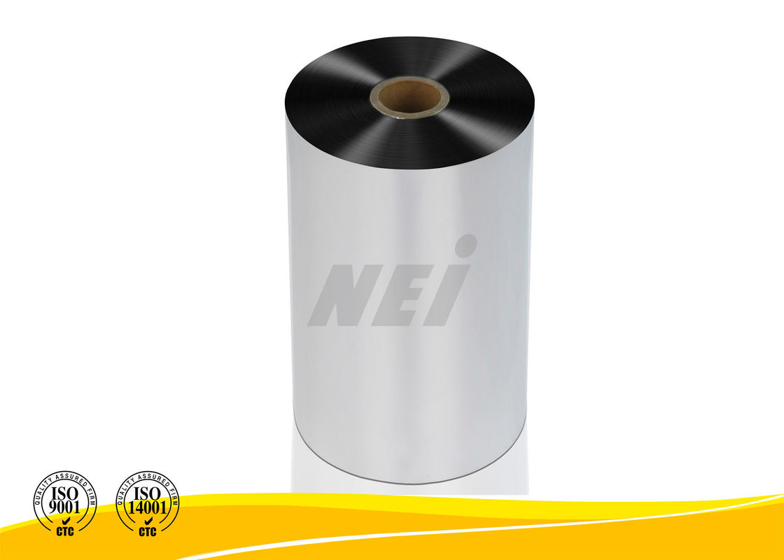 Custom 3 Inch Silver Polyester Film Rolls For Grocery Boxes / Paper Cartons