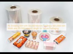 PE Shrinking Film with 30–200 Microns Thickness 100–2000 mm Width and 30–1000 Meters Length for Secure Packaging