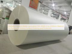 Multiple Extrusion Matte Lamination Film Width 0 to 2200mm Material for Packaging Printing Surface Finishing and Protection