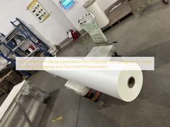 Hot Lamination Glossy Lamination Film Polyester PET Designed for Label Finishing Packaging and Document Preservation