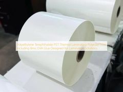 Polyethylene Terephthalate PET Thermal Laminating Polyester Film Including 8mic EVA Glue Designed for Lamination Solutions